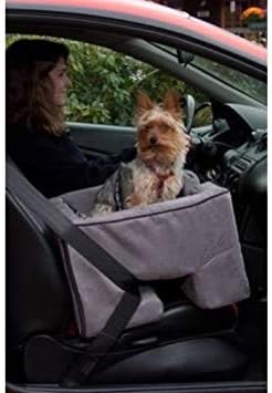 Pet Gear Lookout Booster Car Seat, Charcoal | Removable Comfort Pillow, Safety Tether Included, Installs in Seconds, No Tools Required