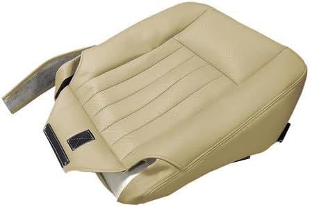 Driver+Passenger Side Bottom Replacement Perforated Leather Seat Cover Tan Compatible with Lincoln Navigator 2005 2006，Not Suitable for 2003-2004