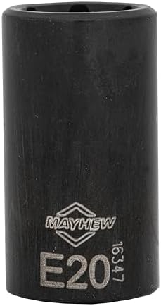 Mayhew Tools 16026 Inverted Torx Socket Bit Set, 6-Piece, Black Oxide Finish, polished chrome