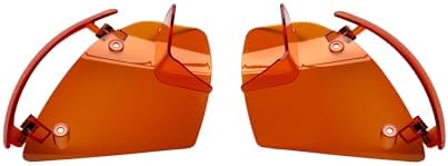 Side Wings Wind Air Deflector Fairing Fit for Harley 2024-2026 CVO Road Glide ST FLTRXSTSE 2024-2026 Road Glide FLTRX 2023-2025 CVO Road Glide FLTRXSE (Orange)