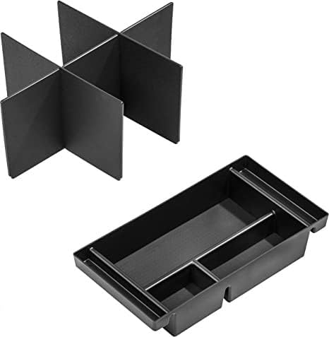 Vehicle OCD - Center Console Divider and Tray Organizer for Chevy Silverado 1500 / GMC Sierra 1500 (2019-2021) and 2500/3500 HD (2020-2023) (Full Console w/Bucket Seats ONLY) - Made in USA