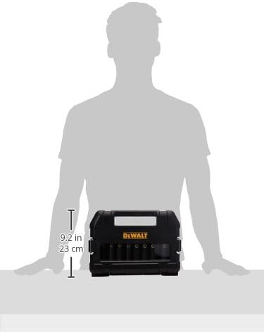 DeWalt Impact Socket Set 1/2 Drive, 10 Piece 1/4" to 1/2" Impact Socket Adapter Set (DW22812) One Size(Pack of 12)
