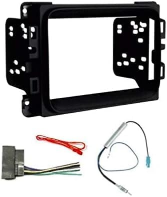 Double Din Car Stereo Install Kit, Wire Harness, and AM/FM Radio Antenna Adapter -Made for 2019-2024 Dodge Ram 1500 Classic (No Factory 8.4"/12" Screen Vehicles) -No Factory External Amp Vehicles