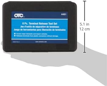 OTC 4461 6-Piece Automotive Terminal Release Tool Set with Storage Case - Repair or Rebuild OE Wiring Harnesses Instead of Replacing; Compatible with Most OE Terminal Connectors