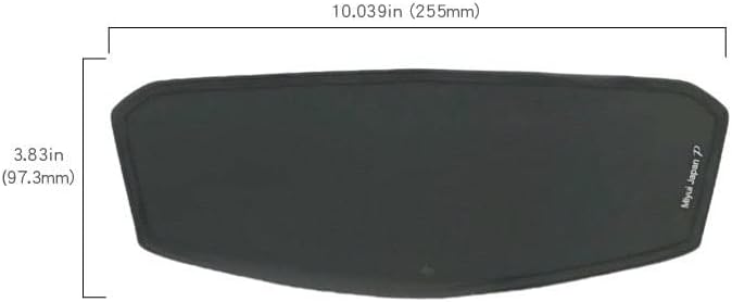 Shield Universal Motorcycle Helmet Shield Anti-Fog Film, Grey Polarized Visor Lens Insert Fog Resistant 3.83" x 10.04"