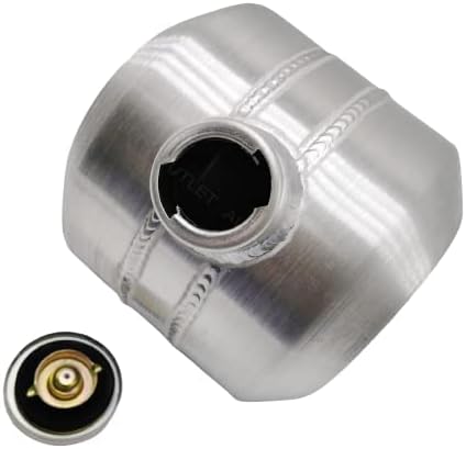 JSD 1.75 Gallons 8"x8" Aluminum Gas Tank With Internal Baffle Center Fill 1/4" NPT Outlet for hotrod,ATV,UTV,dune buggy
