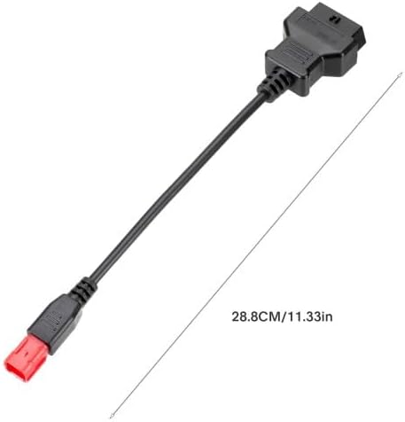 6 Pin OBD2 Adapter Cable, Euro5 6-pin Connector Fit for 2019-DUCATI for Guzzi for KTM for Suzuki for Yamaha for Davidson for Piaggio Motorcycle OBD Diagnostic Cable M041 ECU Key IMMO Progrann