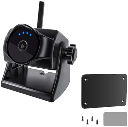 1080P Magnetic Wireless Backup Camera and Metal Plate, WiFi Hitch Camera with Long-Lasting Battery,Night Vision,IP69K, Easy Installation for RVs, Trucks, Trailers