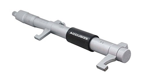 Accusize Industrial Tools 5-6'' by 0.001'' Inside Micrometer in Fitted Case, Satin Chrome Finished, Eg00-3226 | Range: 5-6", Graduation: 0.001", Accuracy: 0.00028", Resolution: 0.0001", Satin Chrome Finish