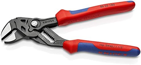 KNIPEX Tools - Pliers Wrench, Black Finish, Multi-Component (8602180) & Cobra Water Pump Pliers