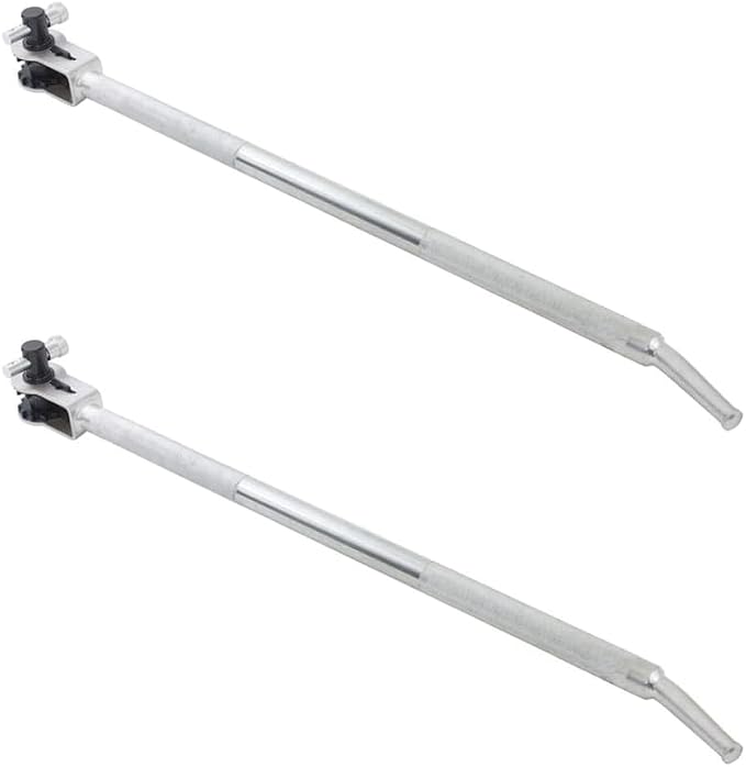 Mytee Products 2 Pack 39.5" Standard Ratcheting Winch Bar for Flatbed Trailer - Chrome Carbon-Steel Ratchet Winch Bar with Non-Slip Handle & Slip Resistant Tip for Secure Operation