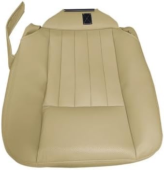 Driver Side Bottom + Top Back PERF Leather Seat Cover TAN Compatible with Lincoln Navigator 2005 2006