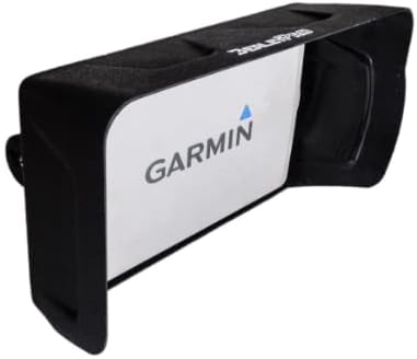 BerleyPro Garmin Fish Finder Visor — Sun Cover & Glare Reduction — Fits Echomap UHD/UHD2/Ultra, GPSMAP, Striker, Echomap Chirp & More — CNC Machined ASA Plastic