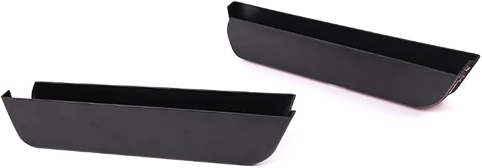 For LR Defender 90 110 130 Central Armrest Storage Box Secondary Storage Center Console Organizer Tray Compatible for Land Rover Defender 110 2020 2021 2022 2023, ABS, Black, 2 PCS