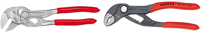 KNIPEX Mini Pliers Wrench and Cobra Water Pump Pliers Bundle