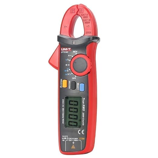 UNI-T UT210C Clamp Meter Digital Pliers Ammeter Voltmeter Professional Electrician Tester Multimeter