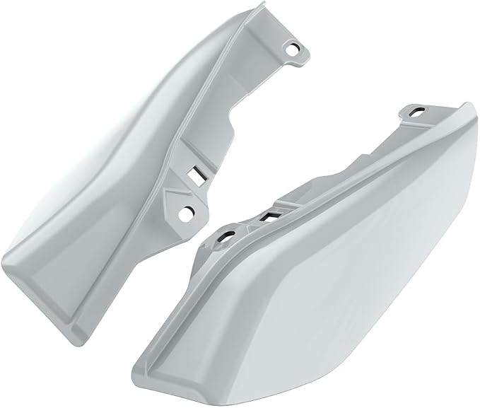 Color - Matched Mid Frame Air Deflectors Heat Shield, Perfectly Fit for Harley Touring Models 2009-2026 White Onyx Pearl