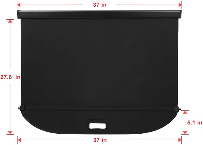 SCITOO Retractable Rear Cargo Cover Shade 2024 Fit for Chevrolet Trax 1.2L Rear Trunk Shielding Shade Cargo Luggage Cover
