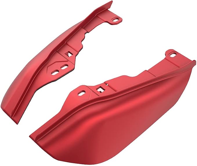 Advanblack 2024 RG Mid Frame Air Deflectors Compatible for Harley Touring Street Glide, Road King, Electra Glide, 2009-2025(Wicked Red Denim)