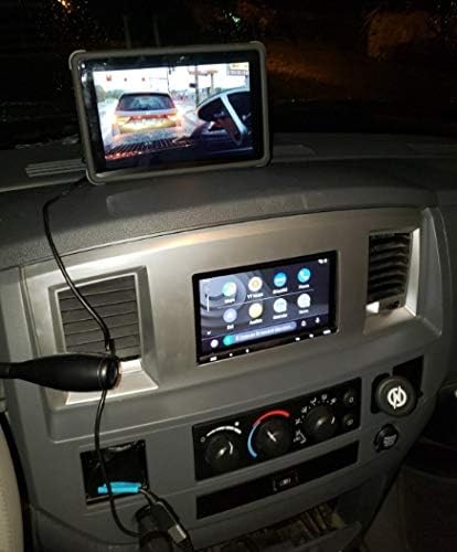 Slate Grey Black and Silver Aftermarket Stereo Double Din Dash Install Kit Compatible with Dodge Ram 2006 2007 2008 2009 (Standard, Silver)