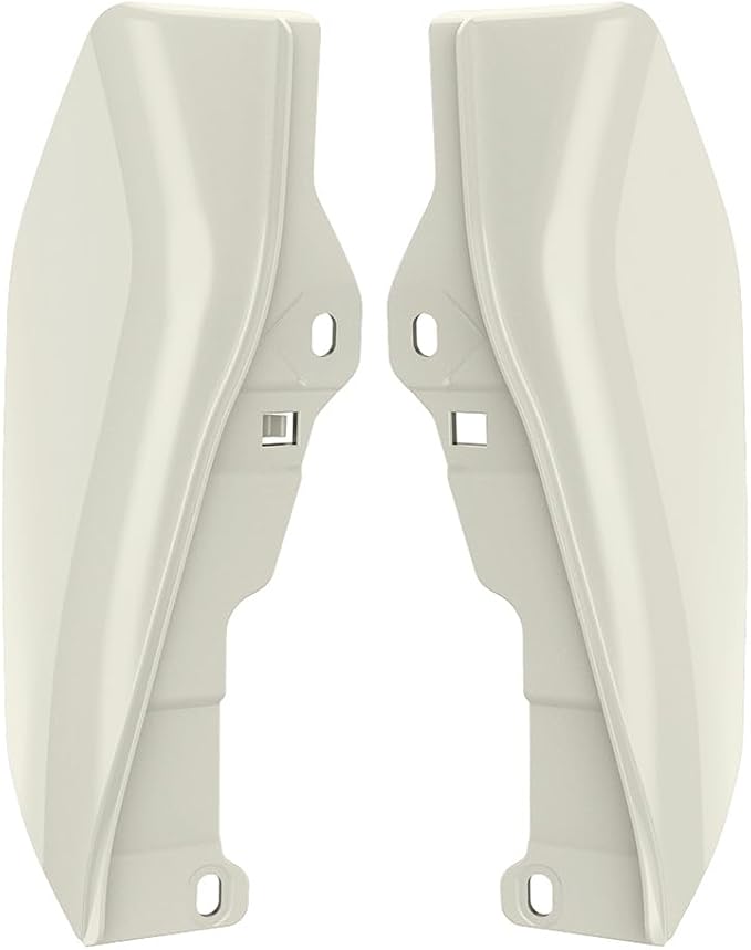 Color - Matched Mid Frame Air Deflectors Heat Shield, Perfectly Fit for Harley Touring Models 2009-2026 Golden White Pearl