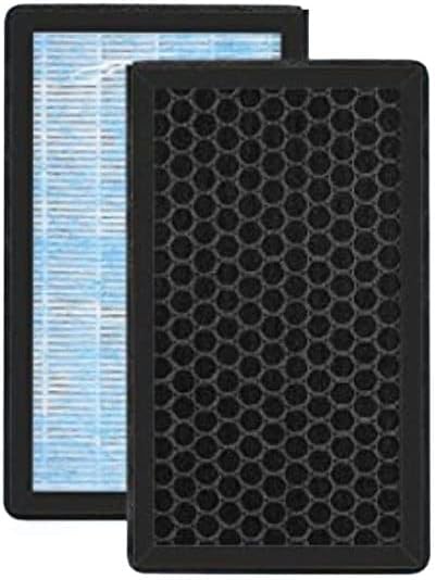 Nispira 3-in-1 Cabin Intake HEPA Air Filter Replacement Activated Carbon For Tesla Model 3 / Model Y 2016-2022. Part 1107681-00-A. Size 9.4" x 5.4" x 1.25". Pack of 4