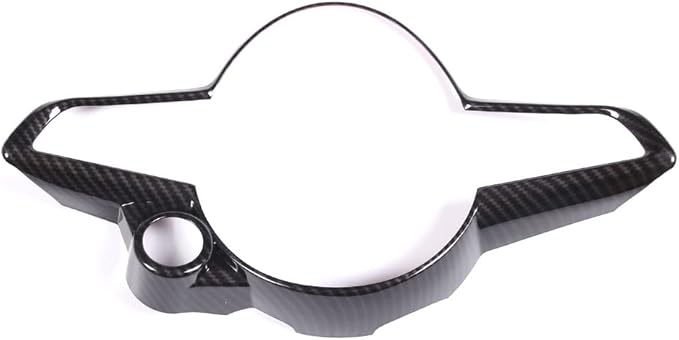 TOYCIDFG Car Steering Wheel Frame Trim Cover Compatible with Alfa Romeo Giulia/Stelvio Interior Accessories ABS Inner Decoration (Carbon Fiber Pattern)