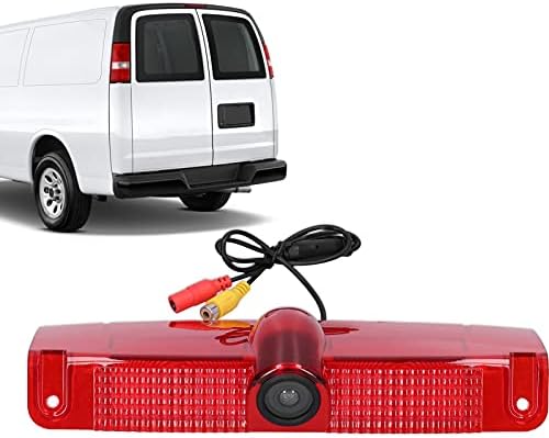 Backup Camera, Easy Installation HD Video Safety Rear View Camera System Third Brake Light Mounted for SUVs Trucks Crossovers Drivers Fleet Parking Reversing