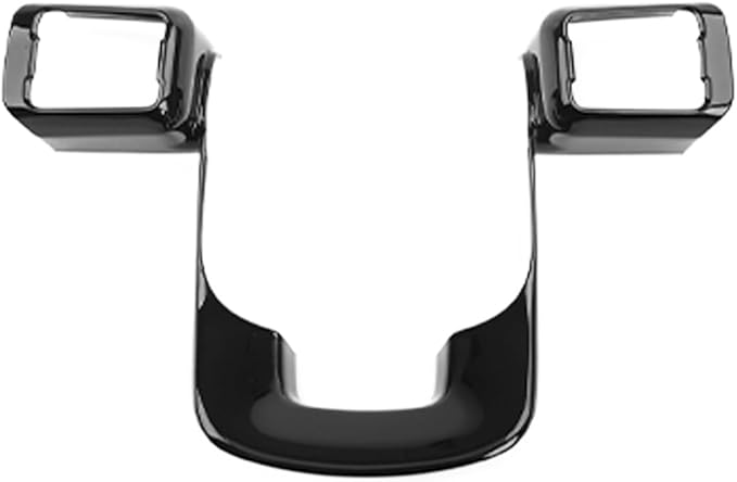 Steering Wheel Cover Trim Compatible with Santa FE 2024 2025 Hyundai IONIQ 9 Accessories(Black)