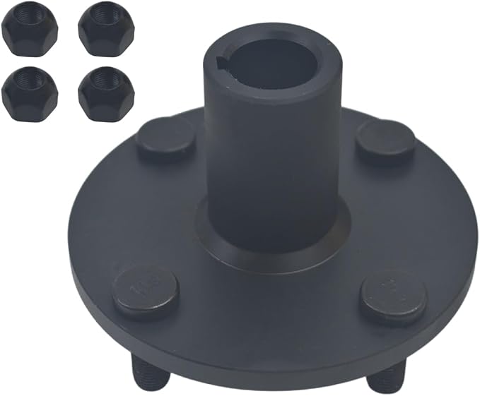 Axle 1" Diameter 36" Steel Axle Rod With 4" x 4" Go Kart Live Axle Hub For ATV Go-Karts Quads Dune Buggies
