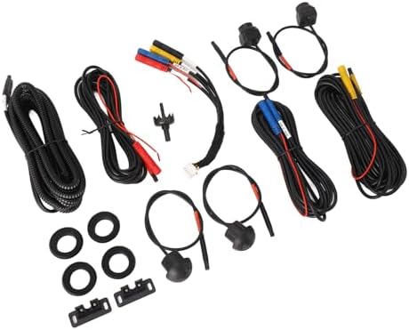 360 Car Camera, Panoramic Surround View Camera System Front Rear Left Right AHD Cameras for Android Auto Radio Night Vision IP68 Wide Angle Parking Driving Safety