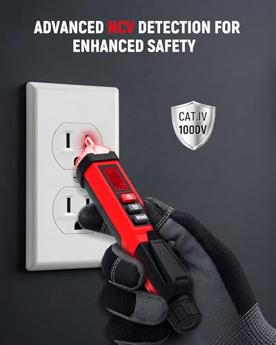 KAIWEETS Circuit Breaker Finder with LCD Display KT301P and KAIWEETS Non-Contact Voltage Tester Pen, Dual Range AC 12V/70V-1000V Electrical Tester KTL01
