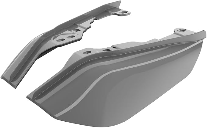 Advanblack 2024 RG Mid Frame Air Deflectors Compatible for Harley Touring Street Glide, Road King, Electra Glide, 2009-2025(Billiard Gray)