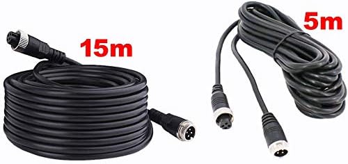 1080P RV Backup Camera Wired System,9 inch AHD 2-Split DVR Monitor Waterproof 8LED IR Night Vision Reverse Rear View Mirror Camera 12V-24V for Semi Bus Truck Trailer Camper