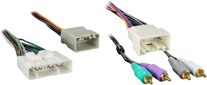 Metra 70-8117 Factory Amplifier Harness for 2004-Up Toyota Vehicles with JBL Sound System & Metra 70-8113 Amplifier Integration Harness for Select 2000-2004 Toyota Vehicles