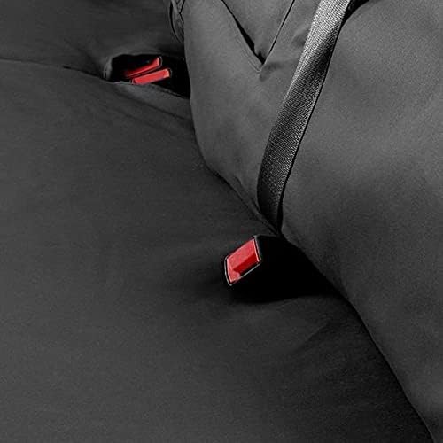 Covercraft Custom-Fit Front Bucket SeatSaver Seat Covers - Polycotton Fabric, Charcoal Black