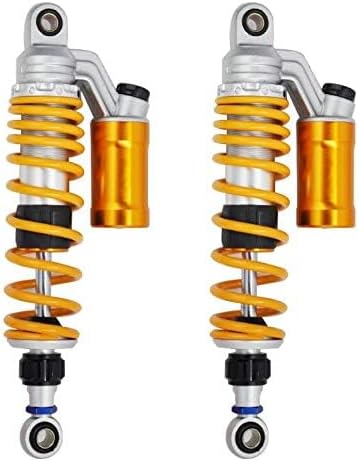 350mm/13.8" Rebound Damping Universal 7mm Spring Rear Suspension Air Shock Absorber MTB Motorcycle For BWS 125 Dirt Bike Gokart Quad ATV Nmax Xmax Aerox