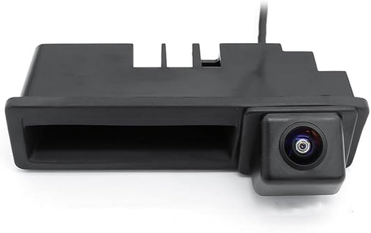AHD/CVBS Car Rear View Camera's Fisheye Trunk Handle Camera with RCA Cable & Vehicle-Camera for Audi A3 A4 A6L A8L A5 Q7 & Backup Camera (CVBS)