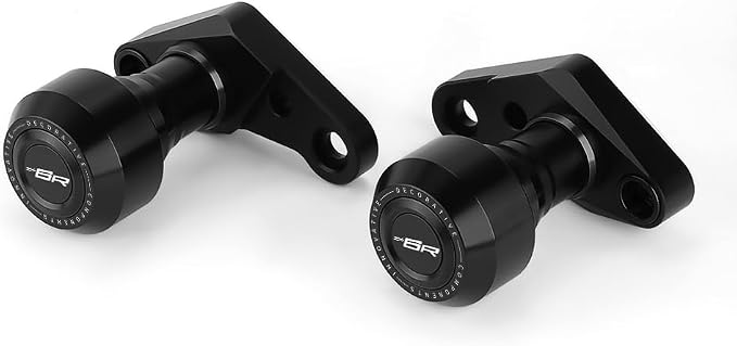 Motorcycle Frame Sliders Falling Protection Crash Protector CNC Compatible With Ninja ZX6R 2024 2025 2026 Engine Fairing Guards ZX636 Ninja636 ZX-6R ZX6R Accessories (Black)
