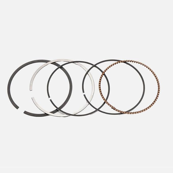 125CC Cylinder Piston Rings Gasket Rebuild Kit 52.4mm for Honda CRF125FB CRF125F CRF125 CRF 125F 2014-2023, Silver
