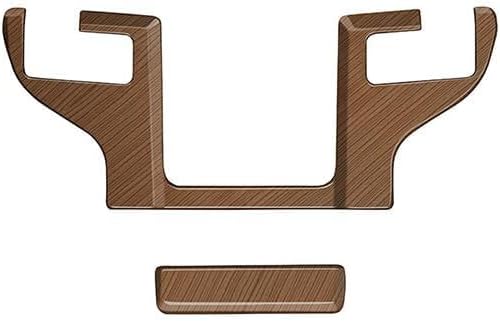 2Pcs Armrest Box Top Button Glitter Interior Modifications Compatible with Toyota Grand Highlander 2024 2025 2026 Fit for 2024-2026 Grand Highlander ABS Accessories(Wood Grain)