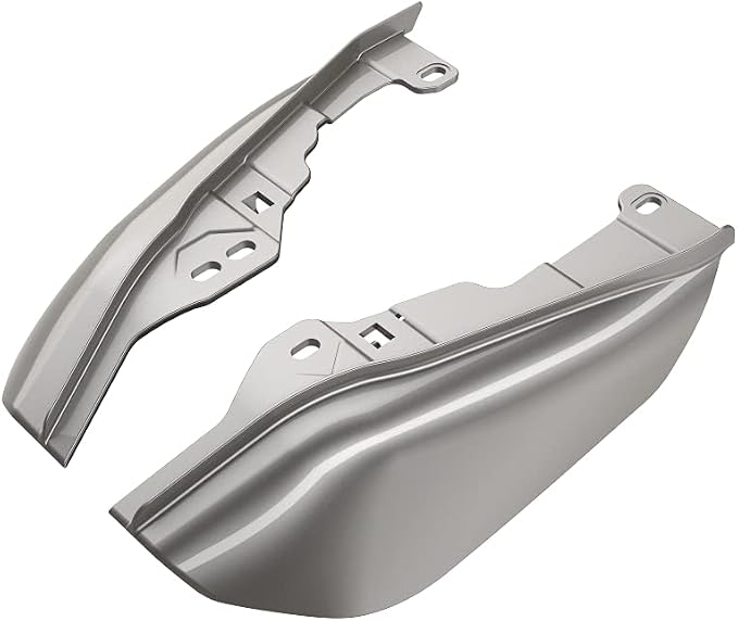 Advanblack 2024 RG Mid Frame Air Deflectors Compatible for Harley Touring Street Glide, Road King, Electra Glide, 2009-2025(Pewter Pearl)