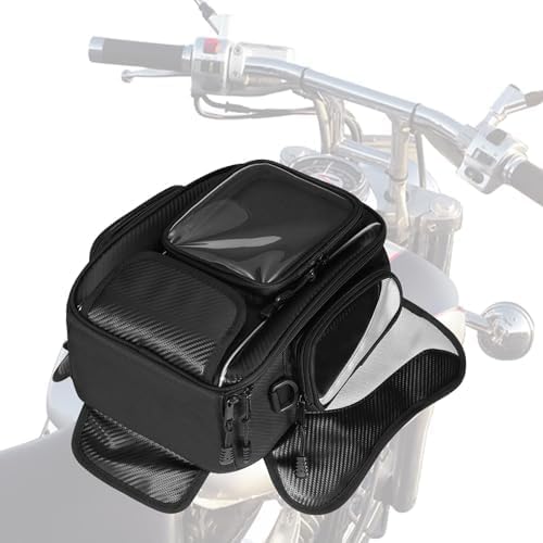 Motorcycle Tank Bag for BMW G310GS G310R G310 RG 310 GS G 310R, Magnetic & Strap Mount Tank Bag for Motorcycles, Motorcycle Touring Navigation Luggage Bag Tank Bags, B Magnetic