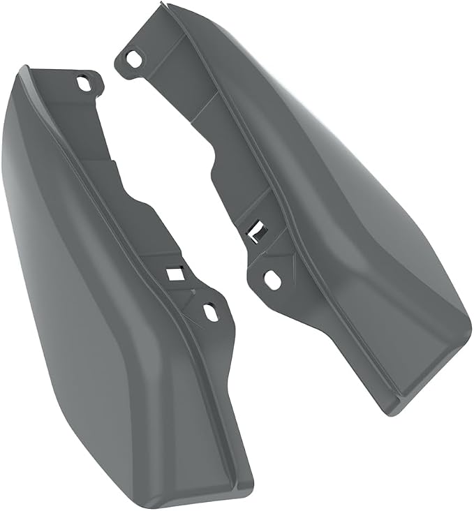 Color - Matched Mid Frame Air Deflectors Heat Shield, Perfectly Fit for Harley Touring Models 2009-2026 Gunship Gray