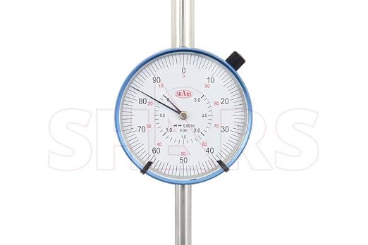 Shars 3" High Precision Large White Dial Indicator, 0.001" Graduation, 0-100 Reading AGD3 NEW 303-3216 R