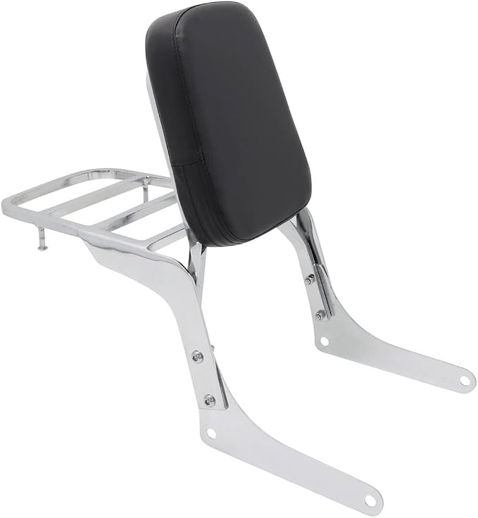 Passenger Sissy Bar with Luggage Rack Backrest for Honda Rebel 250 CMX250 CMX250C CA250 All Year, Chrome