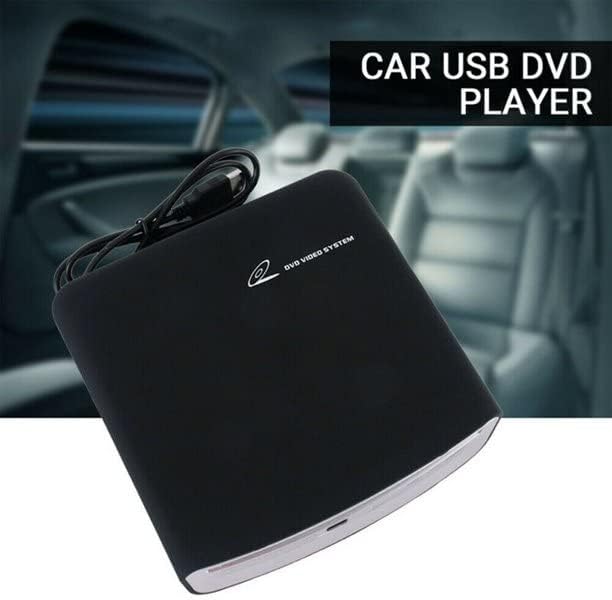 Car External Universal CD Player USB External Car Slot-Load CD Player Compatible with Android Navigation (Android Version 4.4 and Above)/PC/TV-Plug and Play