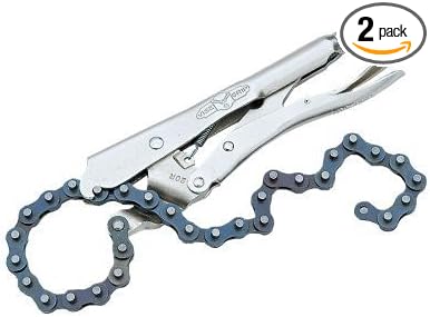 2 Pack Irwin 27 Vise-Grip Locking Chain Clamp Pliers (20R)