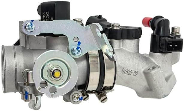 MYK Motorcycle Throttle Body Assembly, Fuel Injection Manifold System for GY6 170cc 200cc Engines, Complete with Sensors