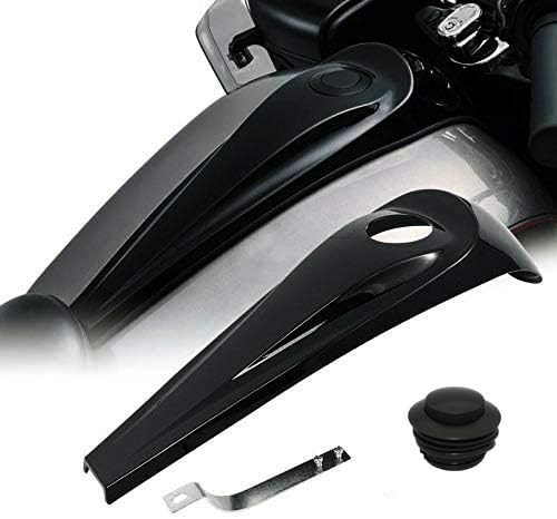 Smooth Dash Console with Pop Up Gas Cap fits for Harley Touring Electra Glide FLHT Road Glide FLTRX Street Glide FLHX 2008-2024,Black